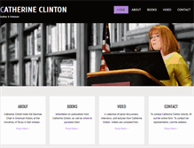 Tablet Screenshot of catherineclinton.com